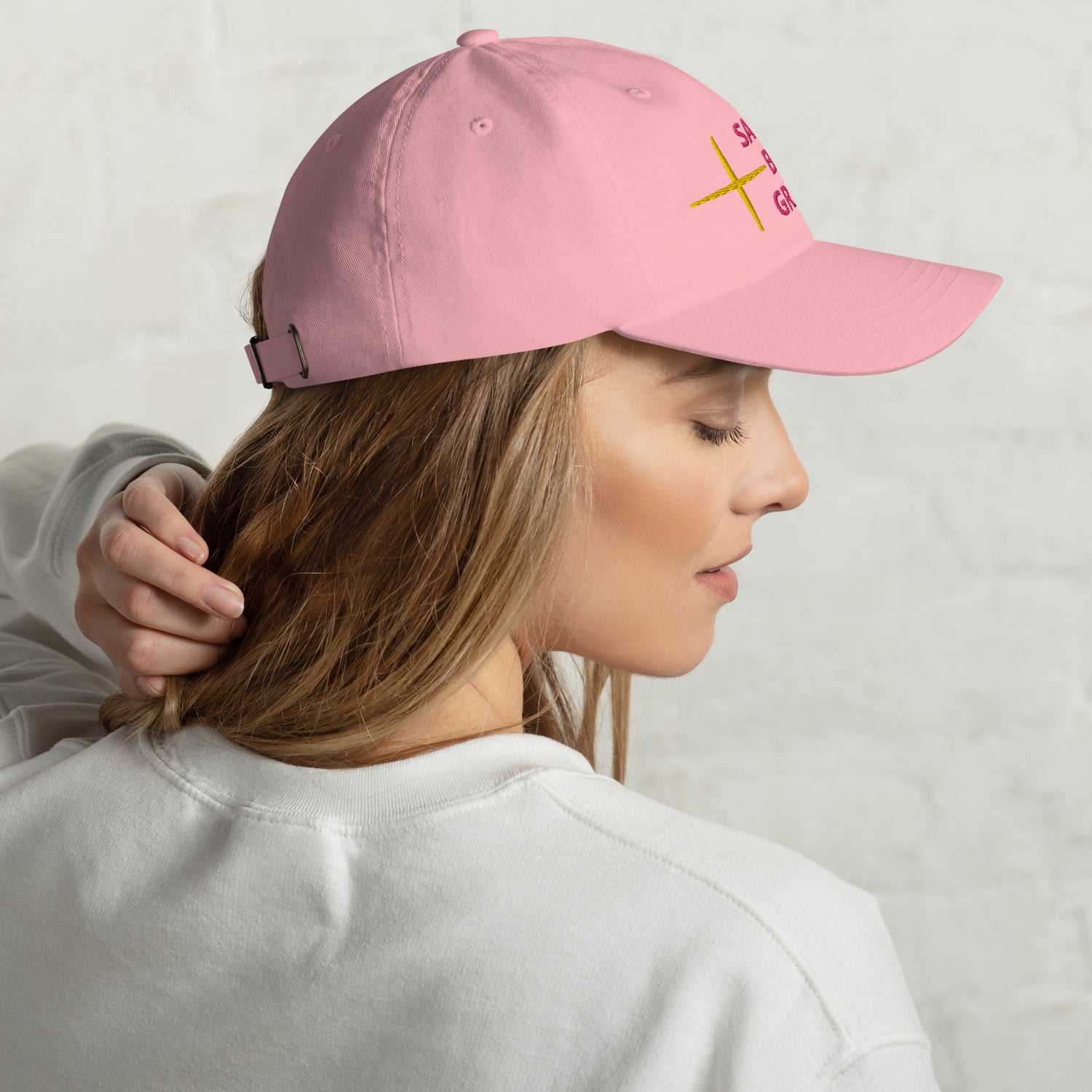 Women’s “Saved By Grace” Cap(Pink)