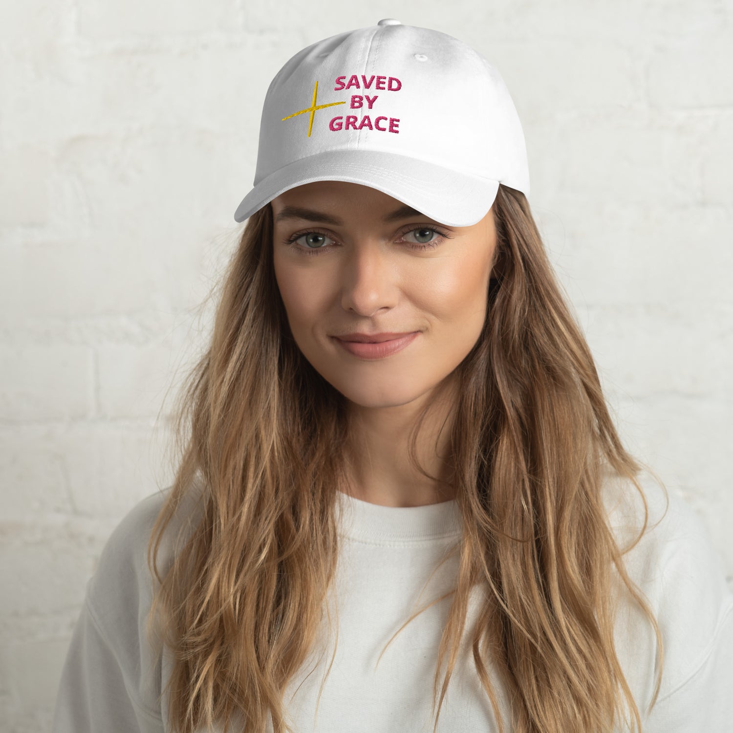 Women’s “Saved By Grace” Cap(Pink)