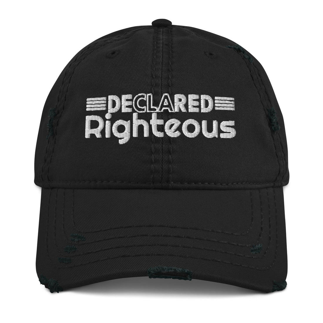 “Declared Righteous” Distressed Hat