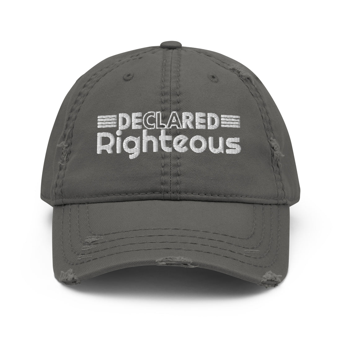 “Declared Righteous” Distressed Hat