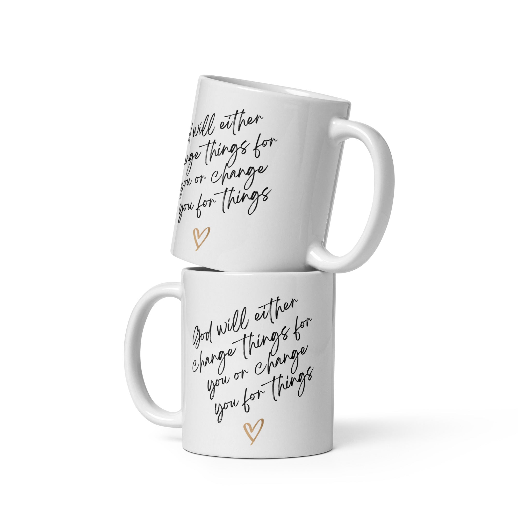 “God is on your side” glossy mug